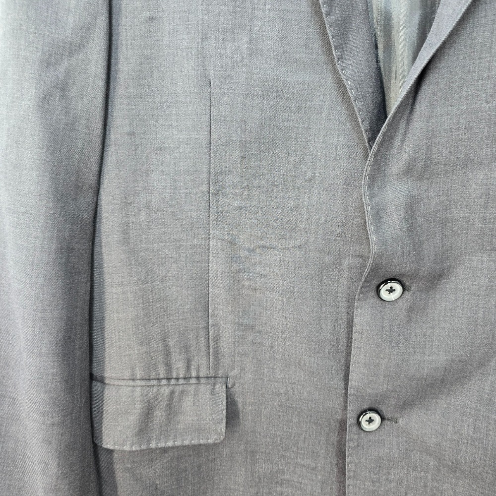 Camiloni Italia Wool Cashmere Blazer Charcoal Gray Sport Coat Size Men's 46R - Picture 6 of 13